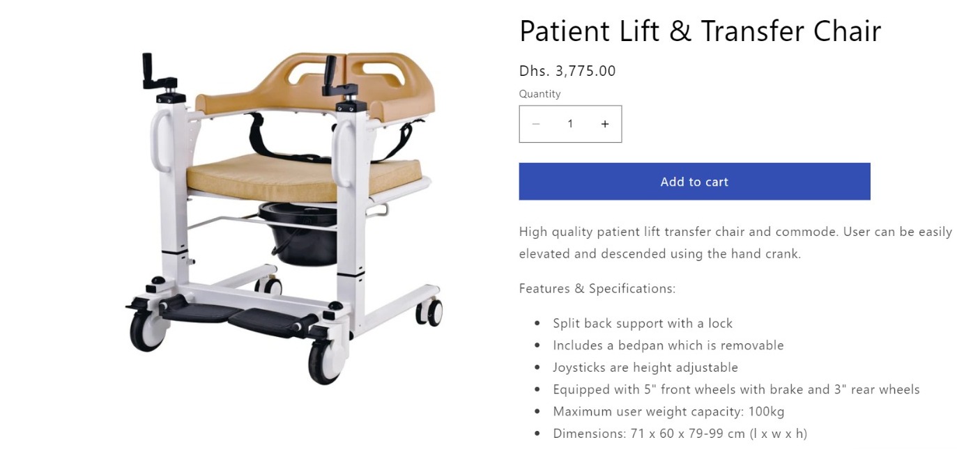 HYDRAULIC PATIENT CHAIR